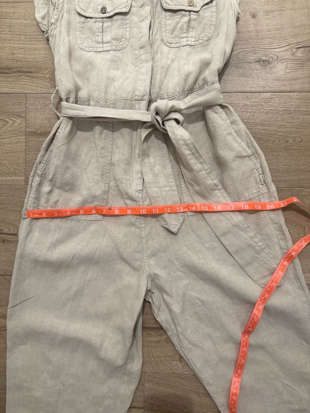 Rip curl women’s utility linen off duty neutral natural boiler suit - Picture 8 of 15